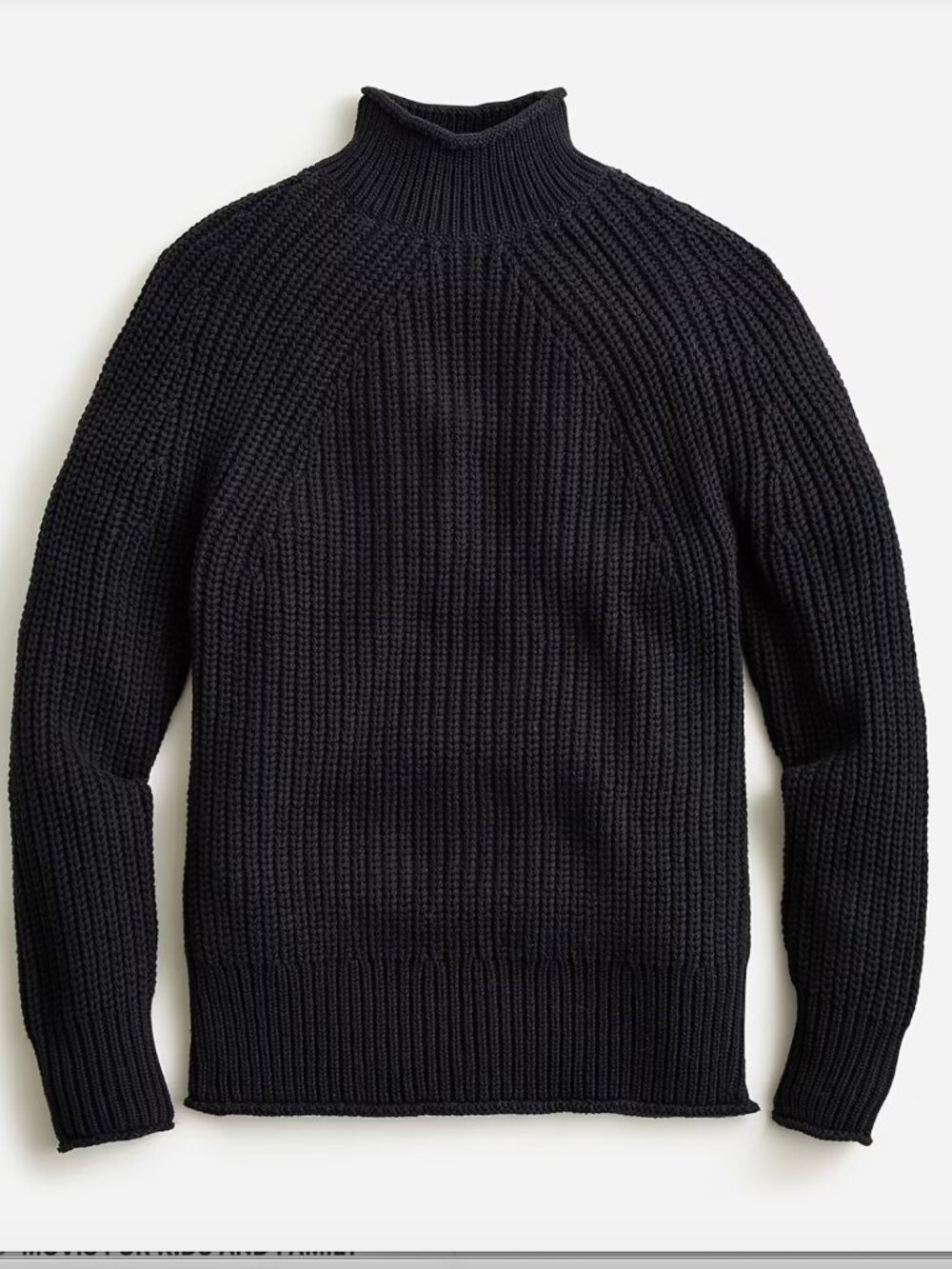 J.Crew Relaxed Rollneck in Black - Size Small
